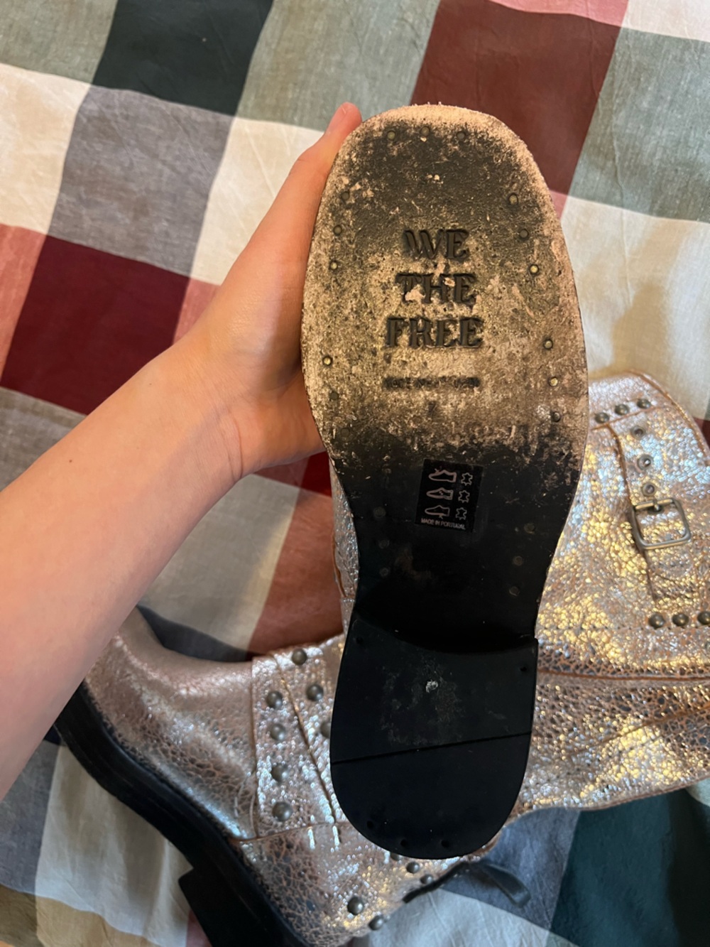 We The Free Janey Engineer Boot in Silver - Picture 5 of 6